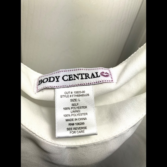 NWOT BODY CENTRAL--CHIFFON CROP TOP - Picture 4 of 4